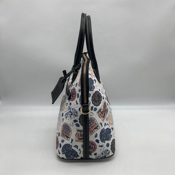 Dooney & Bourke White Pebbled Grain Disney Vacation Club Satchel Bag - Picture 4 of 12